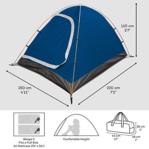 REVALCAMP Two Person Tent - Waterproof & Windproof 4 Season Tents for Camping, Backpacking & Hiking - Durable & Easy to Se...