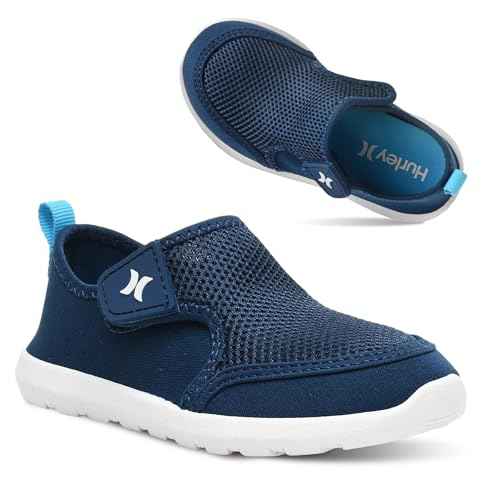 Hurley Kids Toddler Water Shoes Spence- Quick-Dry Water Shoes for Boys and Girls, Lightweight, Easy Slip-On with Adjustable Upper - for Beach, Water Play and Pool Fun