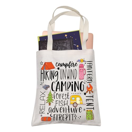 Love To Camp Waterproof Travel Bag Camping Forest Fish Adventure Shopping Bag Camper Life Gift