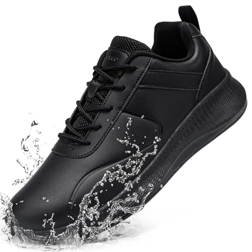 Taquco Non Slip Work Shoes for Mens Slip On Sneakers Waterproof Chef Kitchen Shoe Comfortable Slip Resistant Restaurant Fo...