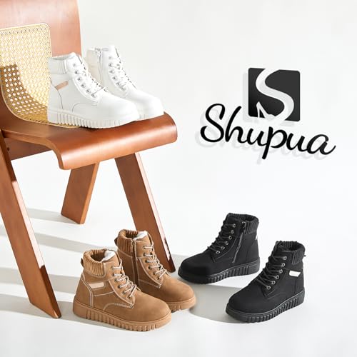Women's Ankle Boots & Booties Waterproof Boots for Women Black Hiking Boots Women Combat Non Slip Snow Boots for Outdoor Work