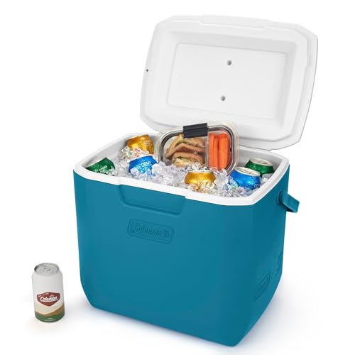 Coleman Chiller 30qt Insulated Portable Cooler with Ice Retention & Large Carry Handle, Made in USA, Great for Camping, Ta...