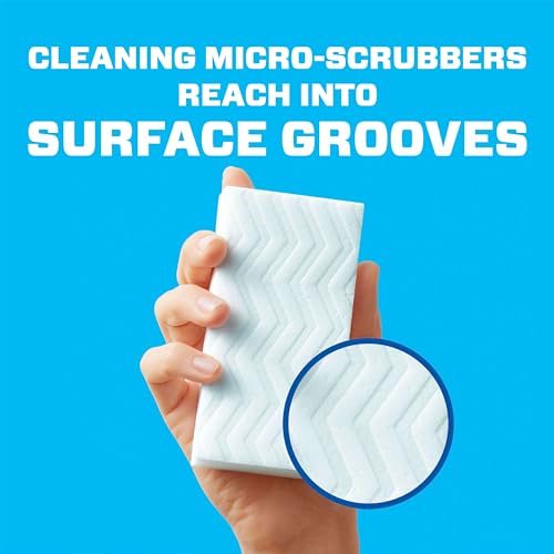 Mr. Clean Magic Eraser Original Cleaning Pads, Multi Purpose Cleaner, Bathroom Cleaning Supplies, All Purpose Cleaner, Whi...
