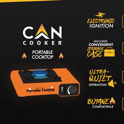 Seth McGinn's CanCooker Portable Cooktop - Butane Single Burner Stove with Carrying Case & Electronic Ignition - CSA Certi...