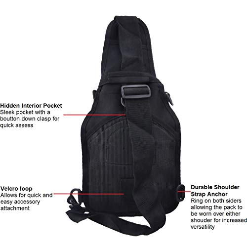 FAMI Outdoor Tactical Bag Backpack, Military Sport Bag Pack Sling Shoulder Backpack Tactical Satchel for Every Day Carry (...