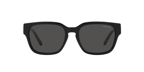 ARNETTE AN4294 Type Z Square Sunglasses, Black/Dark Grey, 54 mm