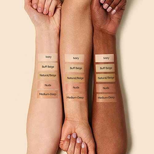 Mushroom Head Air Cushion CC Cream Strong Concealer, Moisturizing BB Cream Makeup Base Primer Even Skin Tone for All Skin Types, Face Makeup Cushion Foundation Long Lasting (Buff Beige)