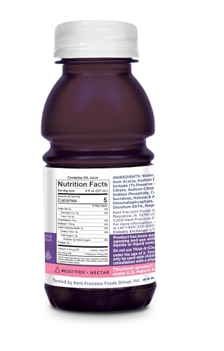 Thick-It Clear Advantage Mildy Thick Grape Drink Plus Electrolytes, Nectar Consistency, Swallowing Aid, Hydration on the G...