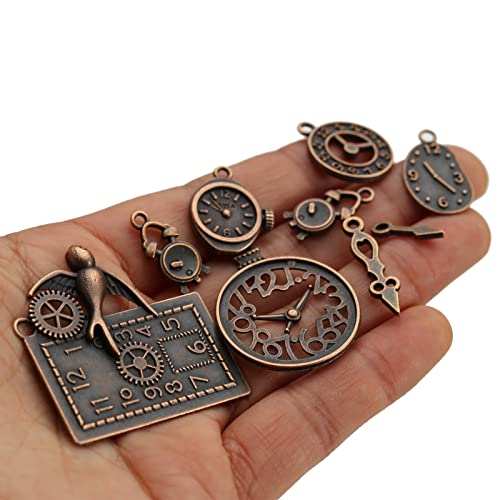 DAHI Steampunk Gears Metal Wristwatch Gear Charms Vintage Steampunk Gears Pendant Charms Gears Steampunk Pendant Metal for...