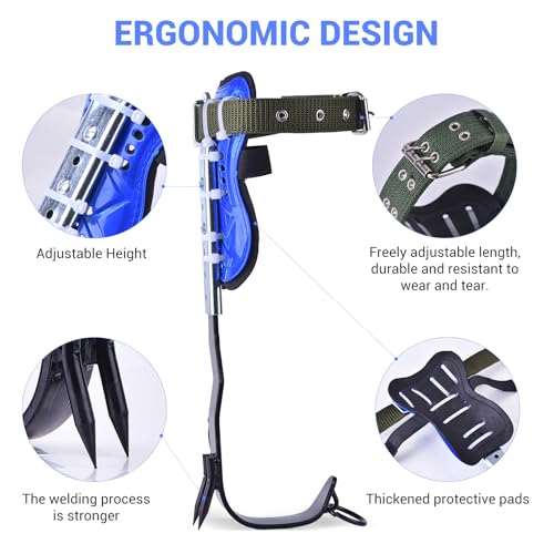 Lenareli Climbing Equipment. Tree - Climbing Kits. Anti - Slip Climbing Tools with footboards. —— Forestry Operation Equip...