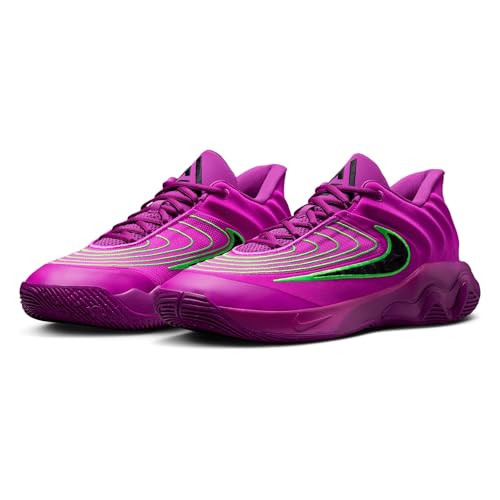 Giannis Immortality 4 Basketball Shoes (FQ3680-501, Hyper Violet/Green Strike/Bold Berry/Black) Size 10.5