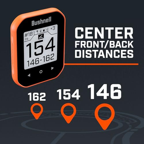 Bushnell Phantom 3 (Orange) Slope Golf GPS Handheld Bundle - Touchscreen, Auto Course & Hole Recognition, Auto-Prompt Scor...