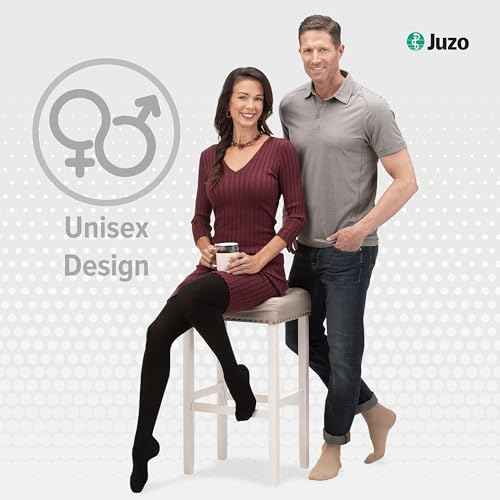 Juzo Soft 2001 20-30mmhg Compression Closed Toe Knee-High Stocking ,Beige,2 (II)