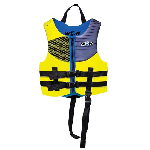 Wow Sports Kids Life Jacket, US Coast Guard Approved Life Vest for Fishing, Kyaking, & Boating PFD