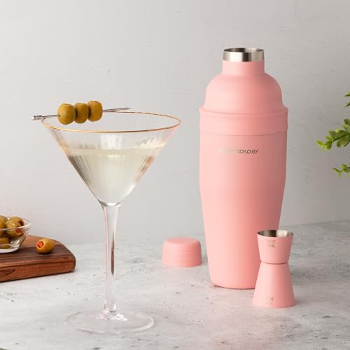 Modern Mixology 24oz Cocktail Shaker Set - Bartender Set with Jigger, Great for Mixing Cocktails, Martini, Margarita - Sle...