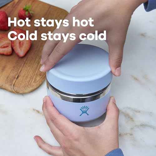 Hydro Flask Food Jar ? Insulated Stainless Steel, Snack Travel Container for Hot Food, Lunch, & Soup 20 Oz Agave Green