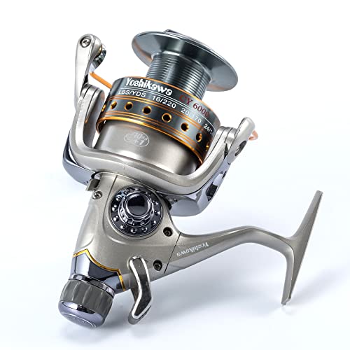 Yoshikawa Baitfeeder Spinning Reel Fishing 5.5:1 11 High Power Stainless Ball Bearings 30Lb Drag Right Left Hand Saltwater...