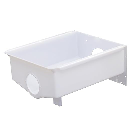 W10670845 AP6023698 Ice Maker Replacement Parts Refrigerator Ice Bucket Compatible with Whirlpool, Kenmore, kitchenaid, Am...