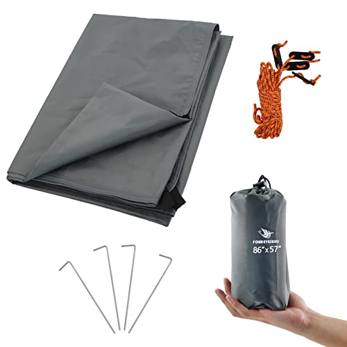 Arctic Lemmings Camping Tarp Waterproof with Carry Bag for Under Tent, Ultralight Tent Footprint for Ground Camping Hiking...