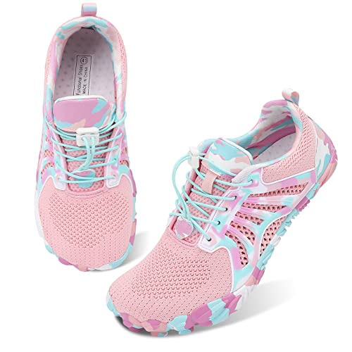 Scurtain Unisex Mens Womens Athletic Hiking Water Shoes Quick Dry Barefoot Aqua Shoes Swim Shoes Beach Shoes with Drainage
