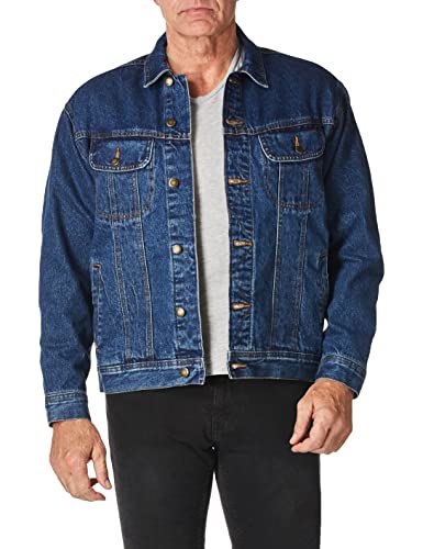 Wrangler mens Flannel Lined Denim Jacket