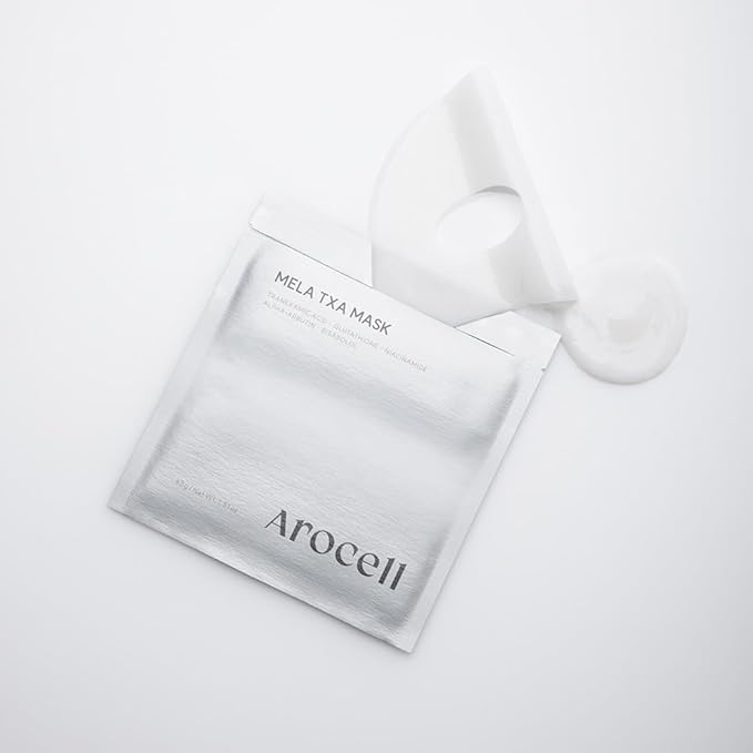 Arocell Melatranex Face Mask with Tranexamic Acid, Hydrating & Soothing Sheet Mask (4 Count)