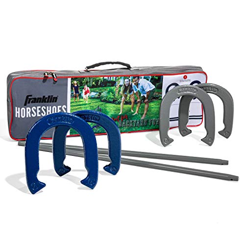 Franklin Sports Horseshoes Sets - Metal Horseshoe Game Sets for Adults + Kids - Official Weight Steel Horseshoes - Beach +...