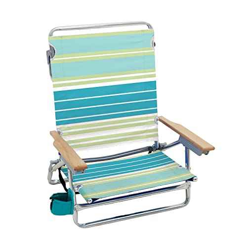 Rio Beach Classic 5-Position Lay-Flat Folding Beach Chair