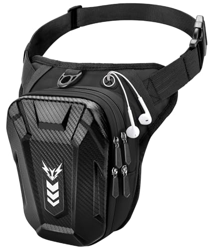 ISEYOU Thigh Bag, Drop Leg Bag for Women Men, Motorcycle Leg Bag with Leg Strap, Expandable Storage Tank Bags, Leg Fanny P...