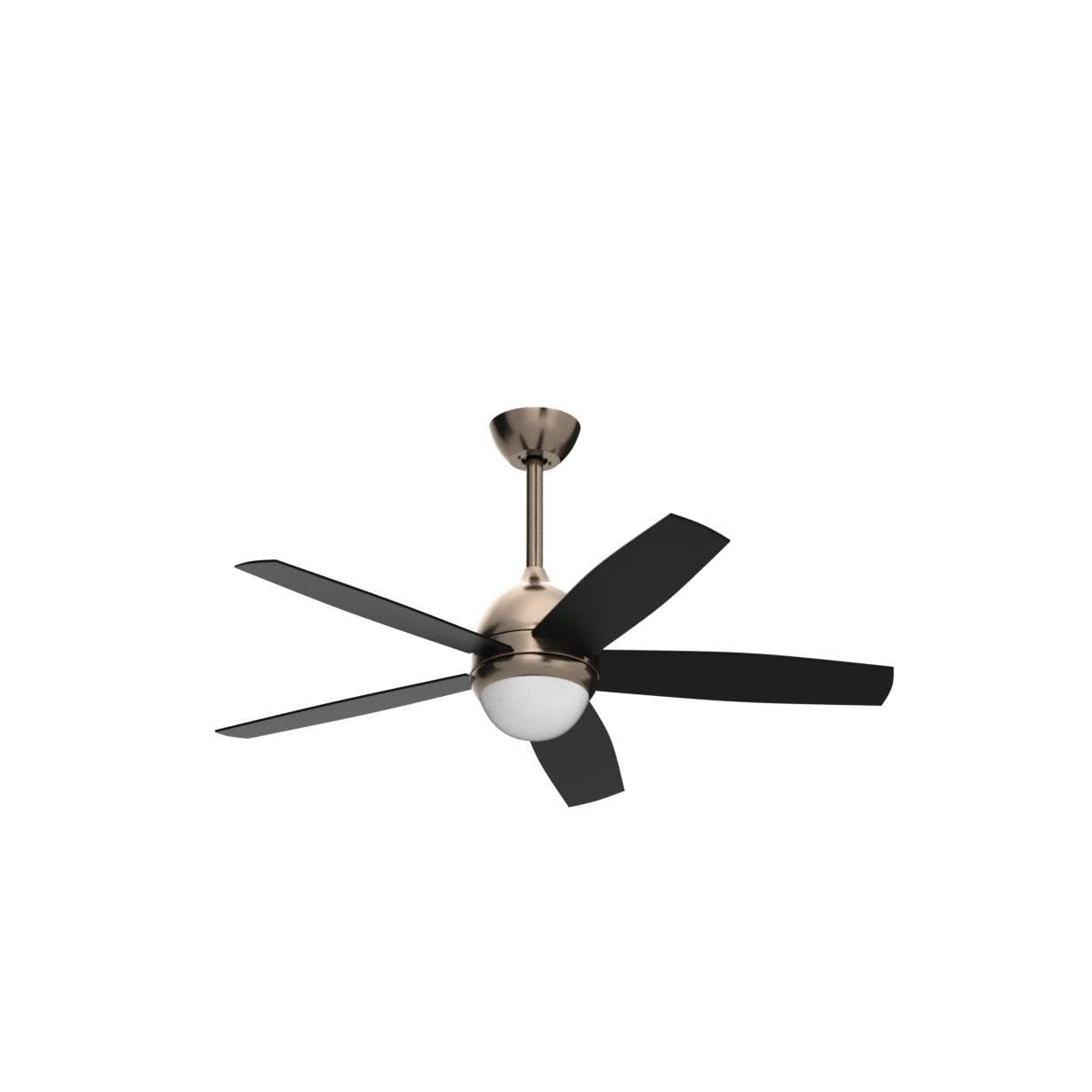 Kapoefan Brushed Nickel Ceiling Fan With Lights,52 Inch Ceiling Fans,6 Speeds,3 Color,Quiet Dc Motor,Ceiling Fan With Remote Con