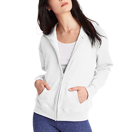 Hanes, Ecosmart Fleece Full Hoodie, Zip-up Hooded Sweatshirt for Women