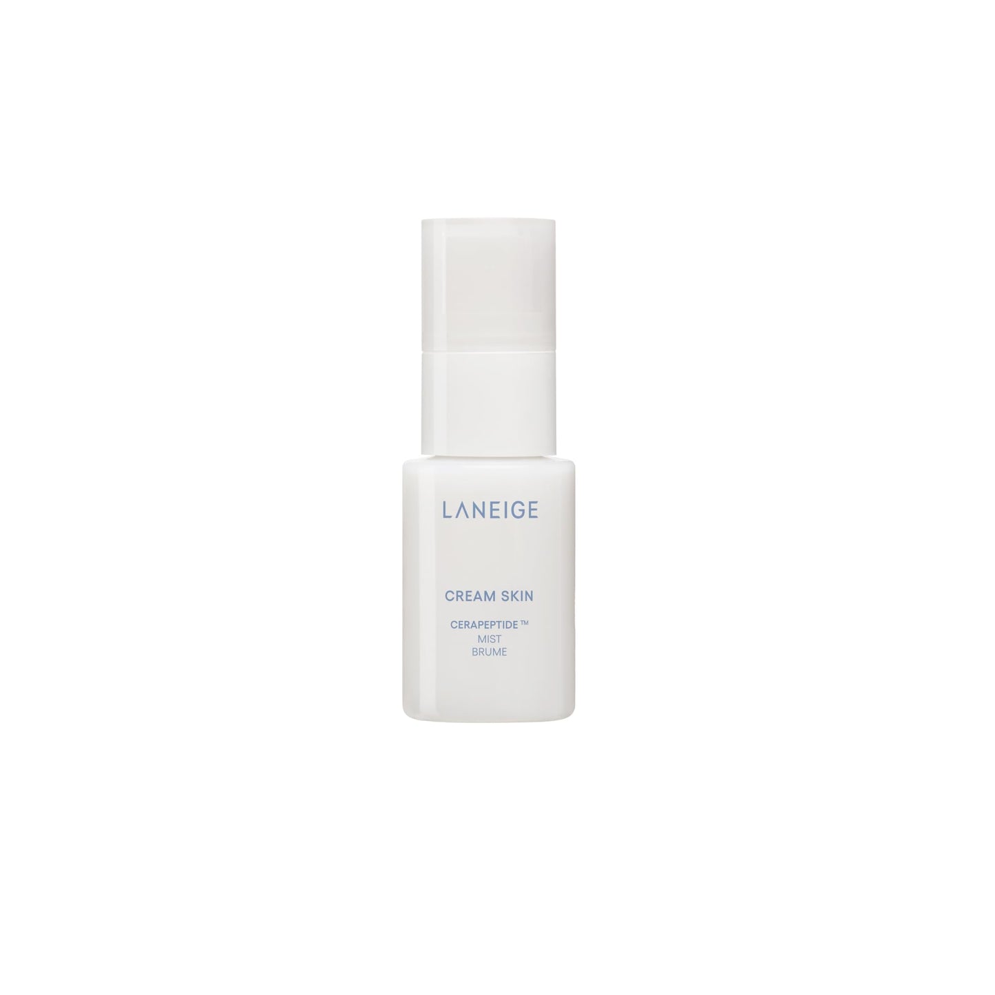 LANEIGE Cream Skin Refillable Toner & Moisturizer Mini Mist Spray with Ceramides and Peptides: Korean Milky Toner, Amino Acid, N