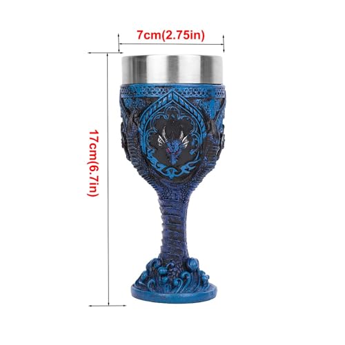 YINUK Stainless Steel Beer Mug Household Shatterproof Resin Beer Mug Vintage Goblet Drinkware Kitchen Supplies Bar Drinkwa...