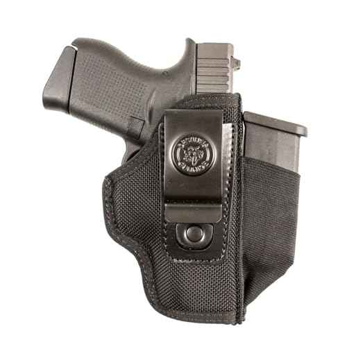 DeSantis Pro Stealth IWB Holster - Holster IWB, Conceal Carry Holster, Fits Most Large Frame Double Action & Semi Autos Up To a 4" Barrel, GLOCK 17/19, FN 509, S&W M&P 9/40 4.25¡±- Ambidextrous, Black