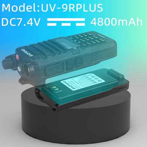 BAOFENG UV-9R Pro Battery,4800mAh USB-C Charge Replacement Radio BL-9 Battery for UV9R Pro Plus UV-9G BF-T57 GMRS-9R UV-XR (6 Pack)