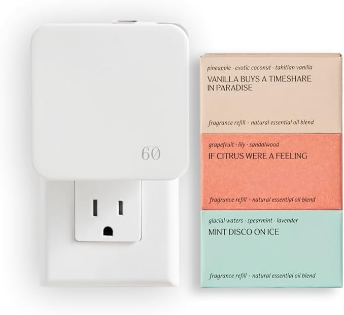 Below 60 - Plug in Diffuser Fragrance Kits - Founded by Hilary Duff (3-Scent Starter Kit)