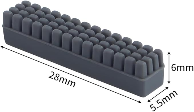 3D Printer Accessories for BambuLab P/X Series Nozzle Brush Replacement Kit - 3Pcs Nozzle Silicone Brush Consumables Cleaning Tool for 3D Printer Hotbed (P1P/P1S)