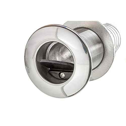 Attwood 66553-3 Boat Self-Bailing Cockpit Barbed Stainless Steel 1 ¨ö-Inch Scupper Valve