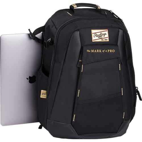 Rawlings | GOLD COLLECTION Backpack | Coach/Player Off-Field Use | Laptop Sleeve