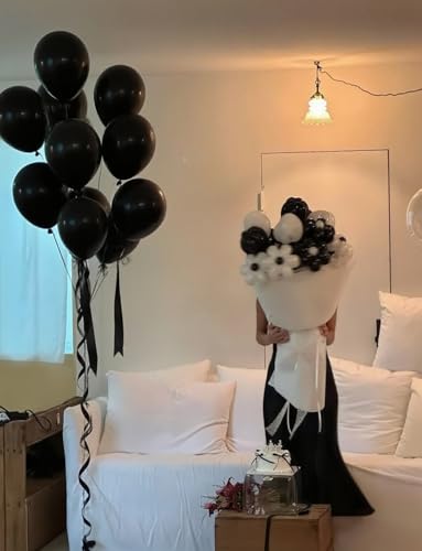 Black Balloons 12 Inch –24pcs Latex Party Balloons for Birthday, Baby Shower, DIY Party Decorations, Perfect for Small Gat...
