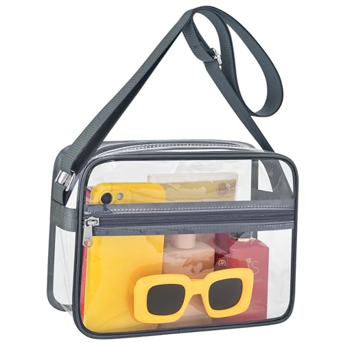 MAY TREE Clear Bag for Stadium Events Clear Messenger Bag Suitable for Concert Outfits and Sports Events