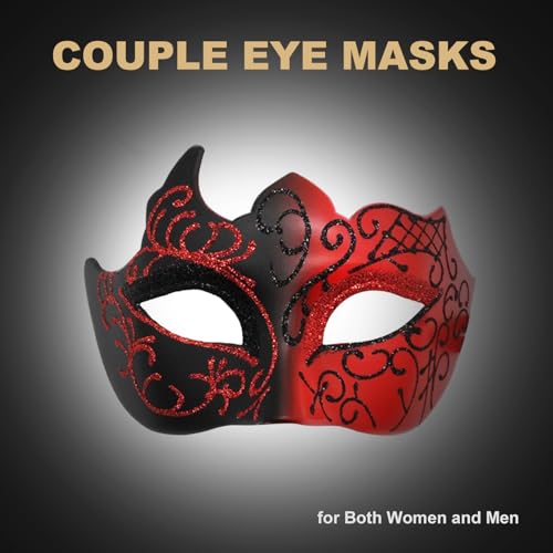 Aqearl Masquerade Mask for Men Vintage Venetian Mask Halloween Mask for Party Prom Ball Costume Mask