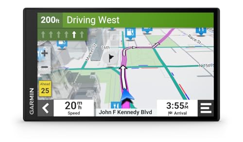 Garmin DriveSmart 55 EX with Traffic, 5.5-inch Car GPS Navigator with Bright, Crisp High-Resolution Maps, Garmin Voice Ass...