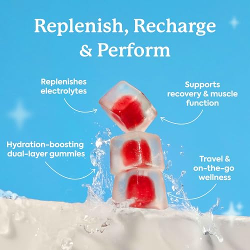 Plant People WonderHydrate Electrolyte Gummies – Vegan Hydration Supplement with Magnesium, Potassium, Zinc, Vitamin C & H...