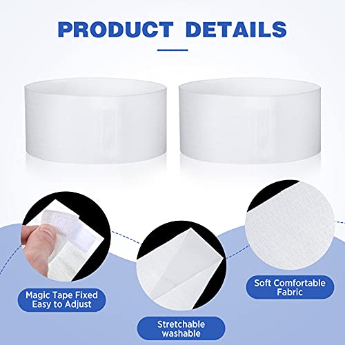 Waydress 140 Pieces Disposable Spa Facial Headbands with Convenient Closure, Stretch Facial Headwraps Soft Skin Care Hair ...
