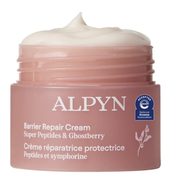 ALPYN Mini Barrier Repair Cream - Super Peptides & Ghostberry Moisturizer for Eczema I Deep Wrinkle Repair I Calm & Soothe Again