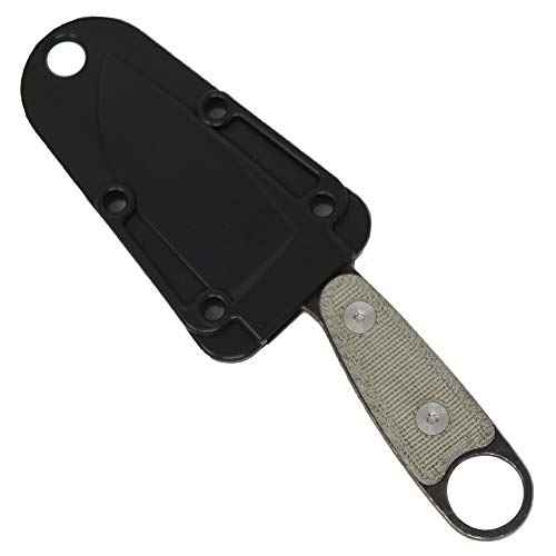 ESEE Knives Izula-B-BO w/Handle, Molded Polymer Sheath, and Clip Plate (Grey Micarta)