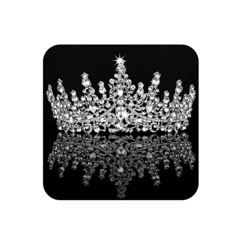 COCIDE Tiara and Crown for Women Crystal Queen Crown Rhinestone Tiara for Girl Bride Wedding Hair Accessories for Bridal B...