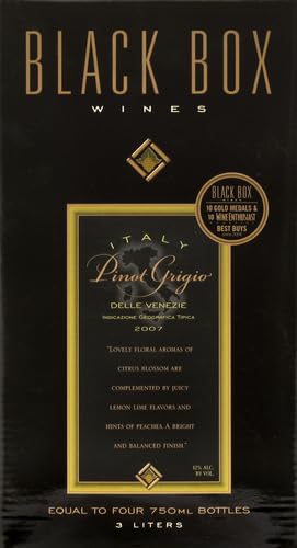 Black Box Pinot Grigio, White Wine, 3 Liters Bottle