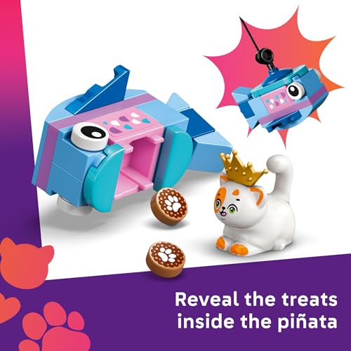 LEGO Friends Cat Birthday Party & Tree House Building Toy - Pretend Play Building Blocks W/Cat Toys & 2 Minidolls - Creati...